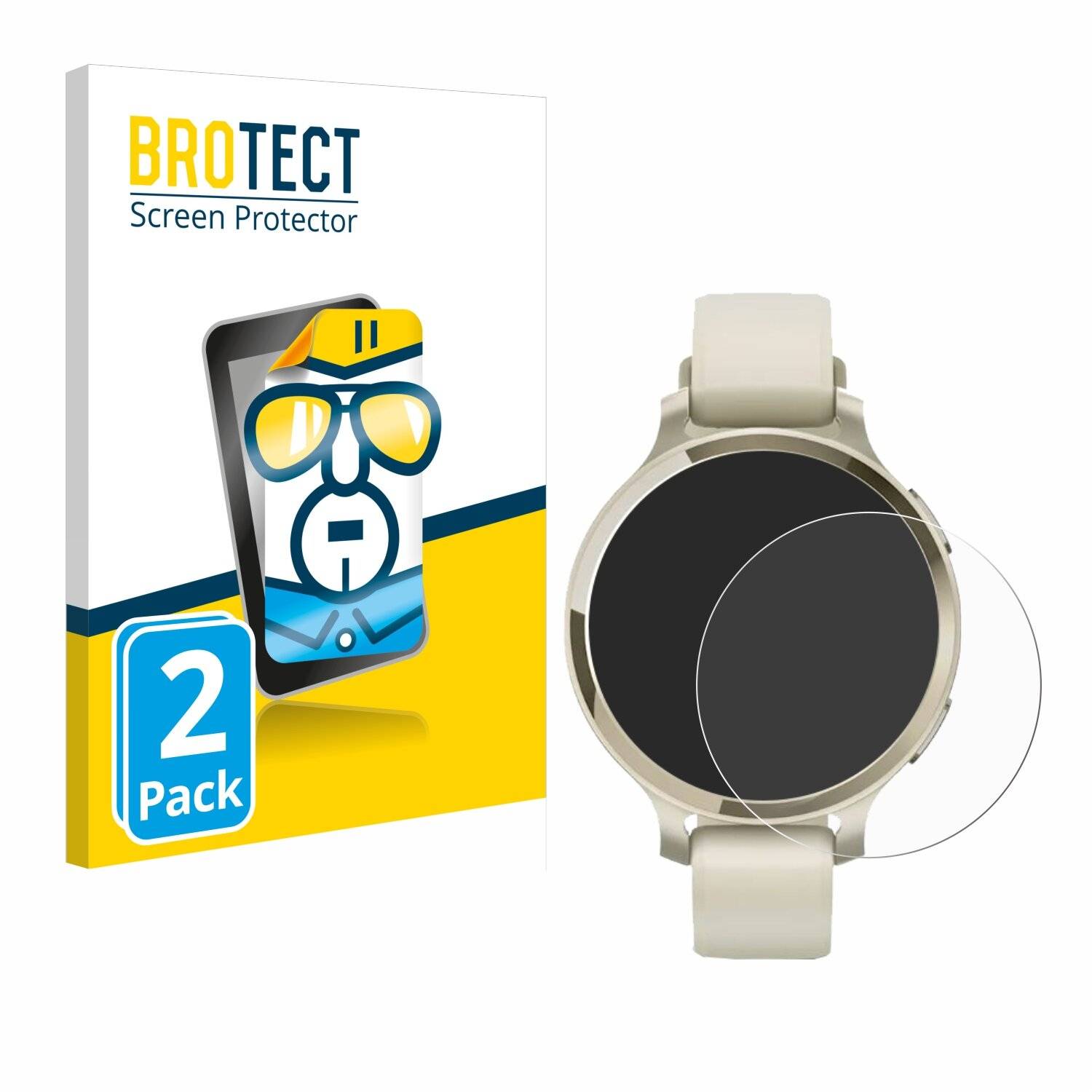 2x BROTECT Displayschutz-Folie für Garmin Lily 2
