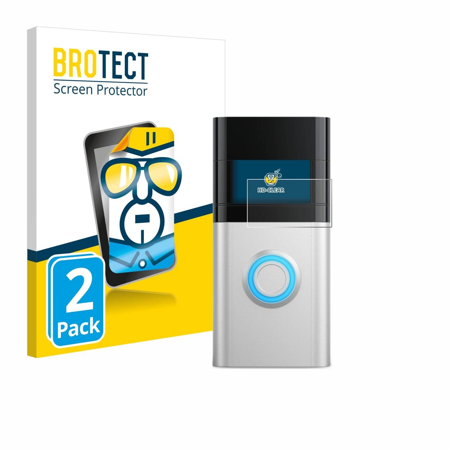 2x BROTECT Displayschutz-Folie für Ring Video Doorbell 3