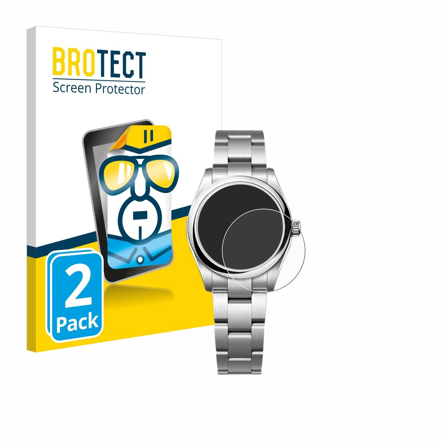 2x BROTECT Displayschutz-Folie für Rolex Oyster Perpetual
