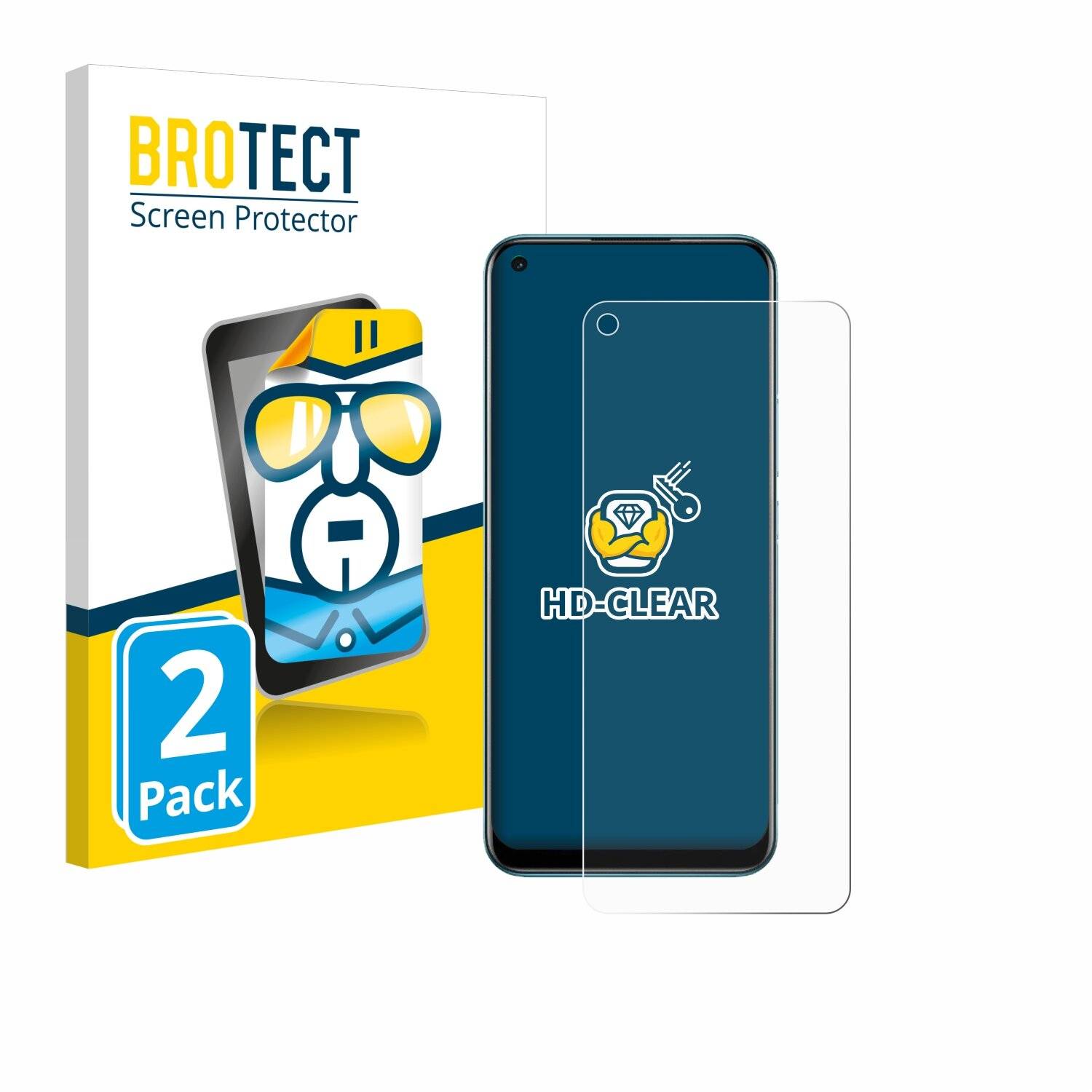 2x BROTECT Displayschutz-Folie für realme