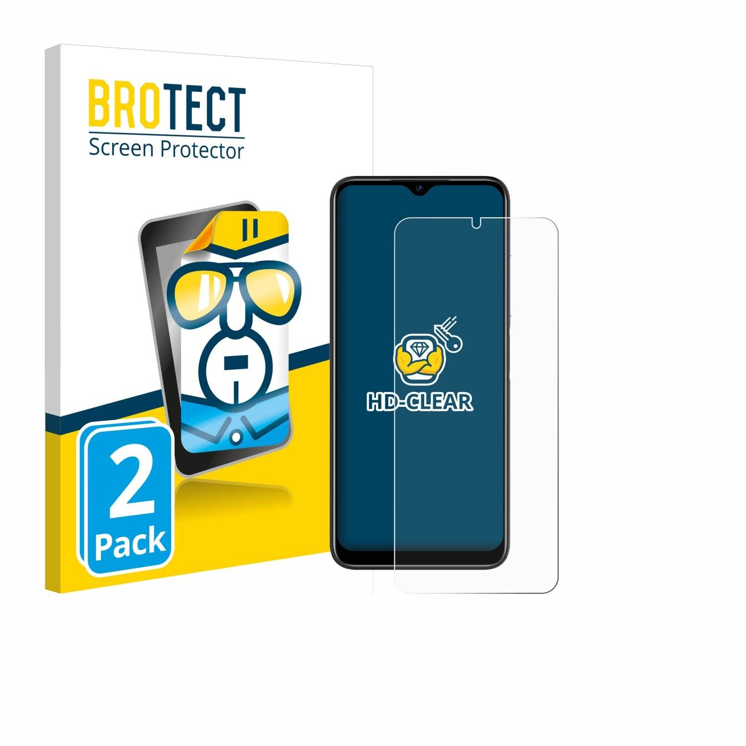 2x BROTECT Displayschutz-Folie für Doogee