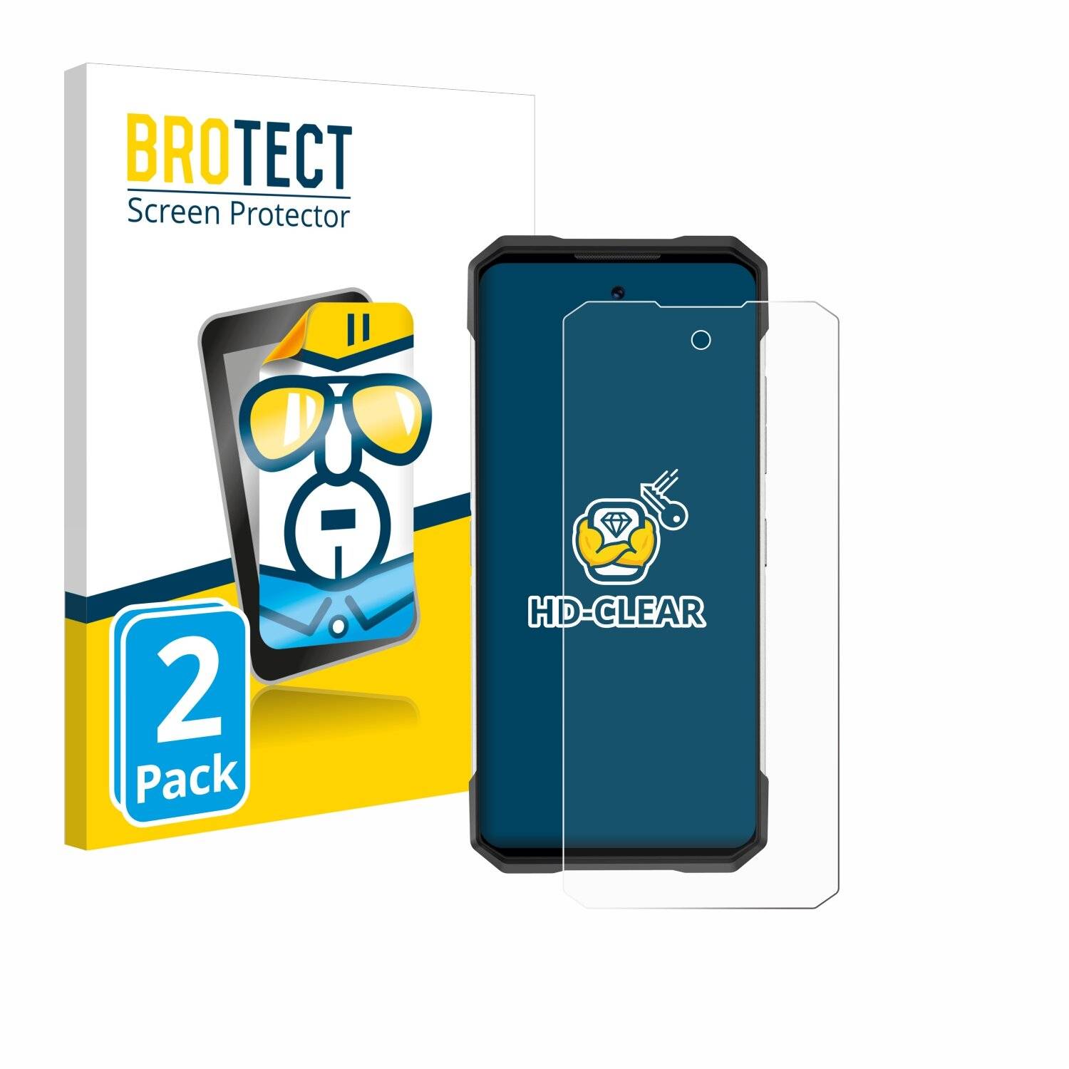 2x BROTECT Displayschutz-Folie für Doogee