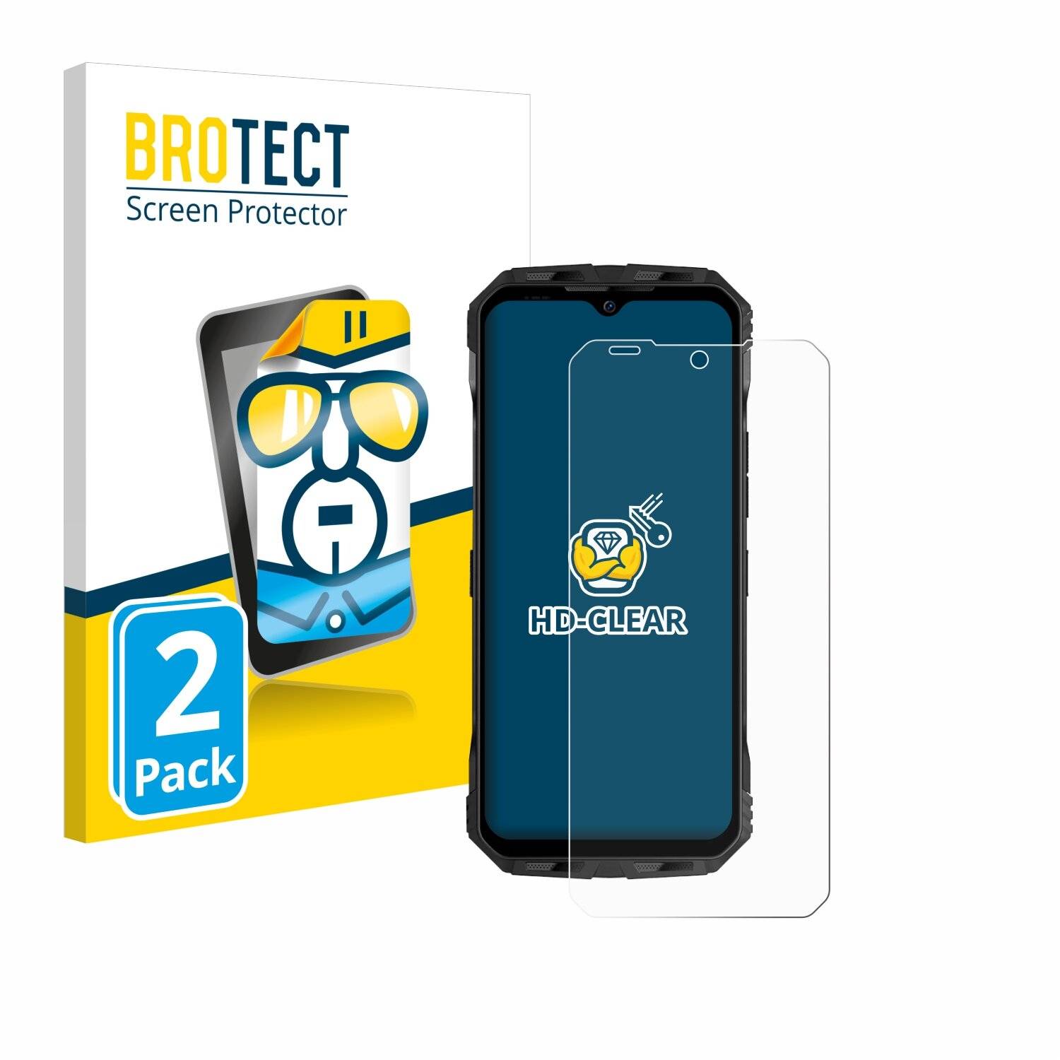 2x BROTECT Displayschutz-Folie für Doogee V Max