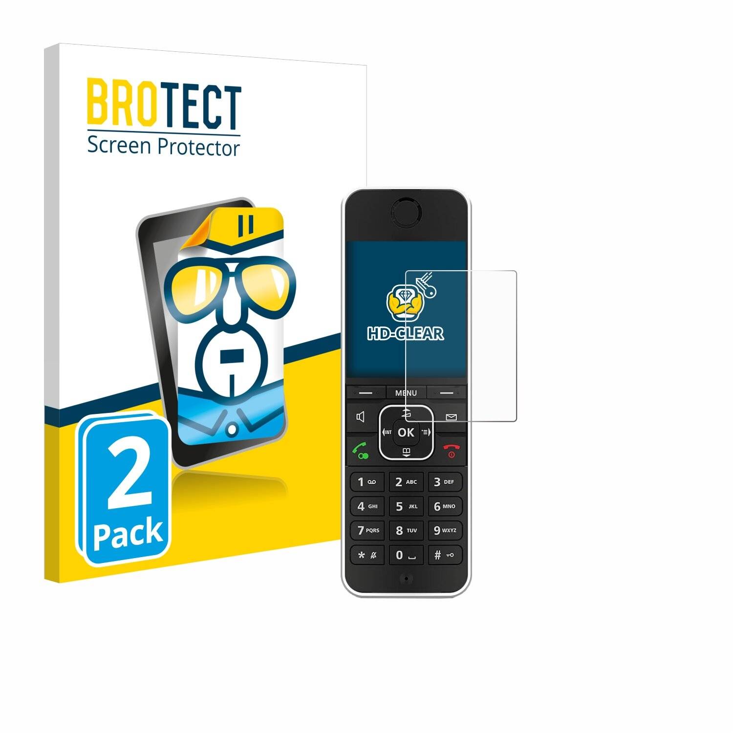 2x BROTECT Displayschutz-Folie für AVM Fritz!Fon C6