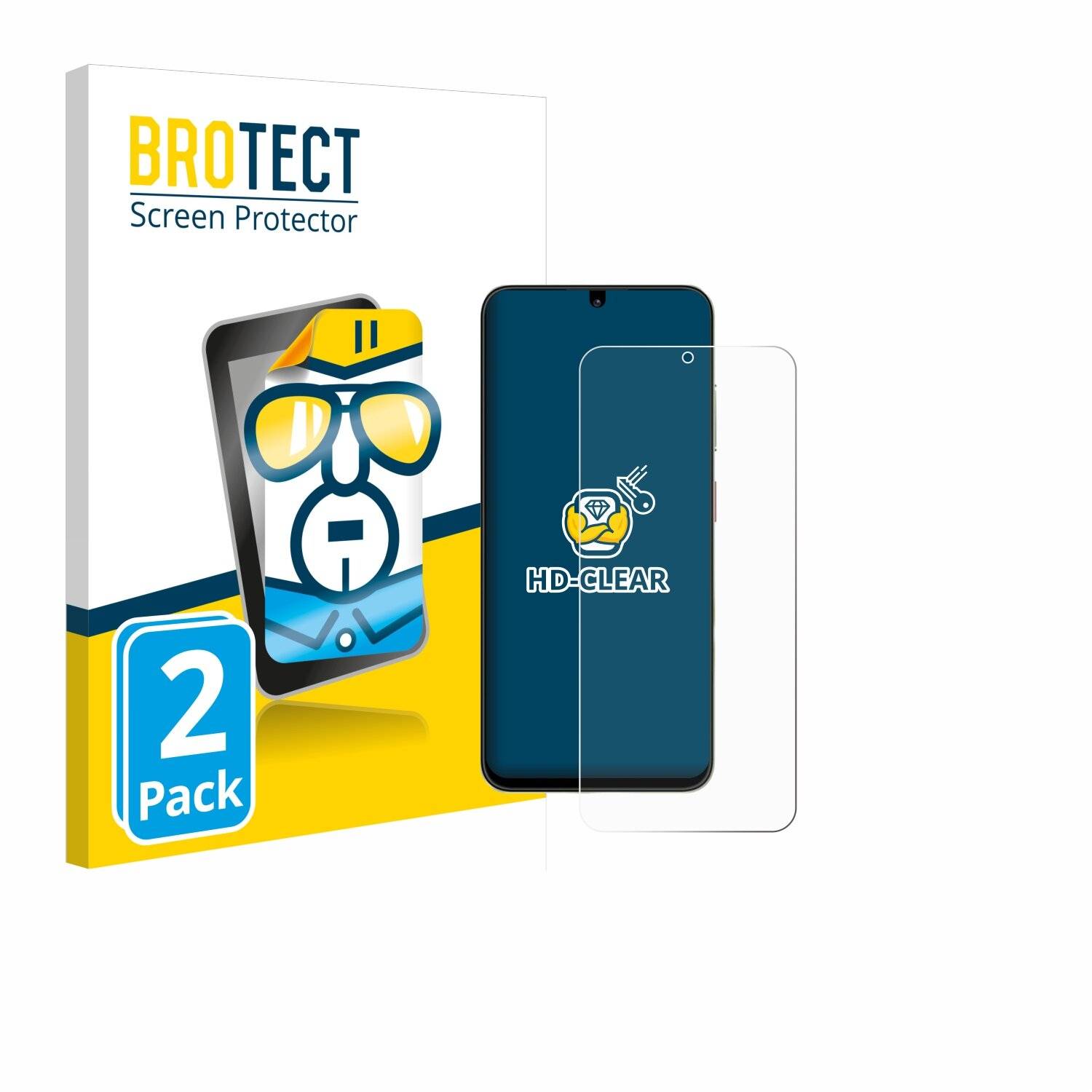 2x BROTECT Displayschutz-Folie für ZTE Blade