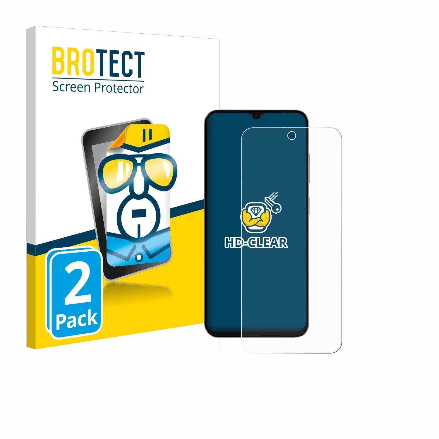 2x BROTECT Displayschutz-Folie für Lava Yuva