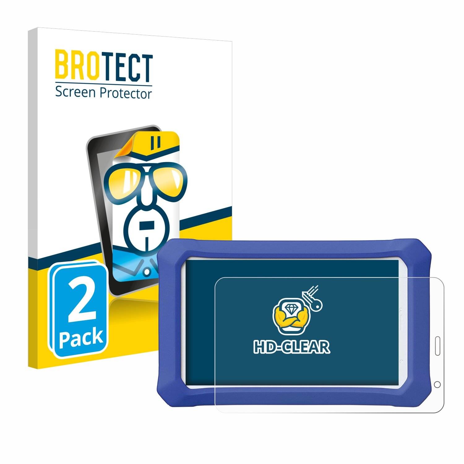 2x BROTECT Displayschutz-Folie für Clementoni Clempad