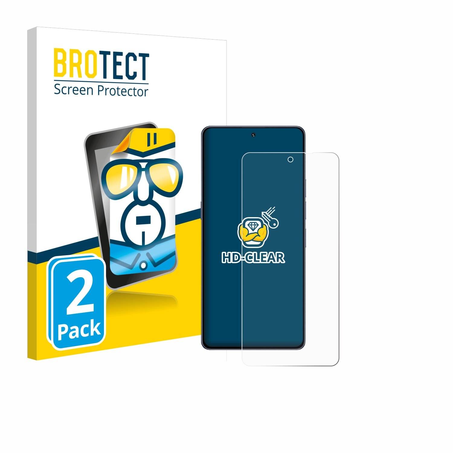 2x BROTECT Displayschutz-Folie für Umidigi A15 Pro