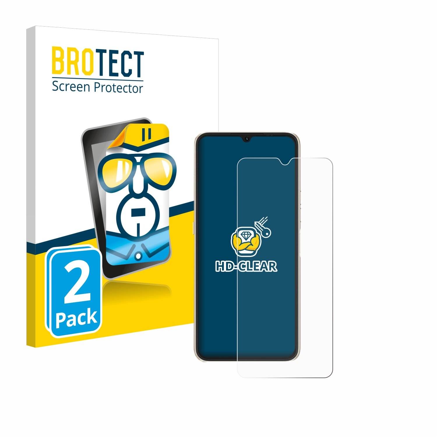 2x BROTECT Displayschutz-Folie für Umidigi Power