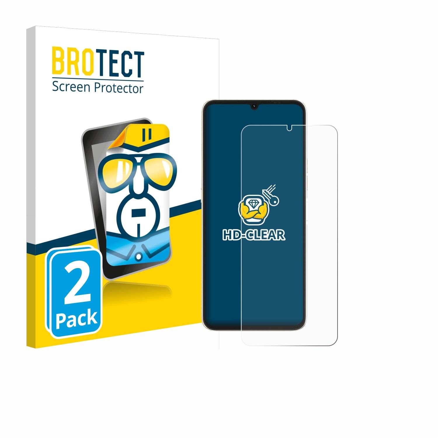 2x BROTECT Displayschutz-Folie für Umidigi F3