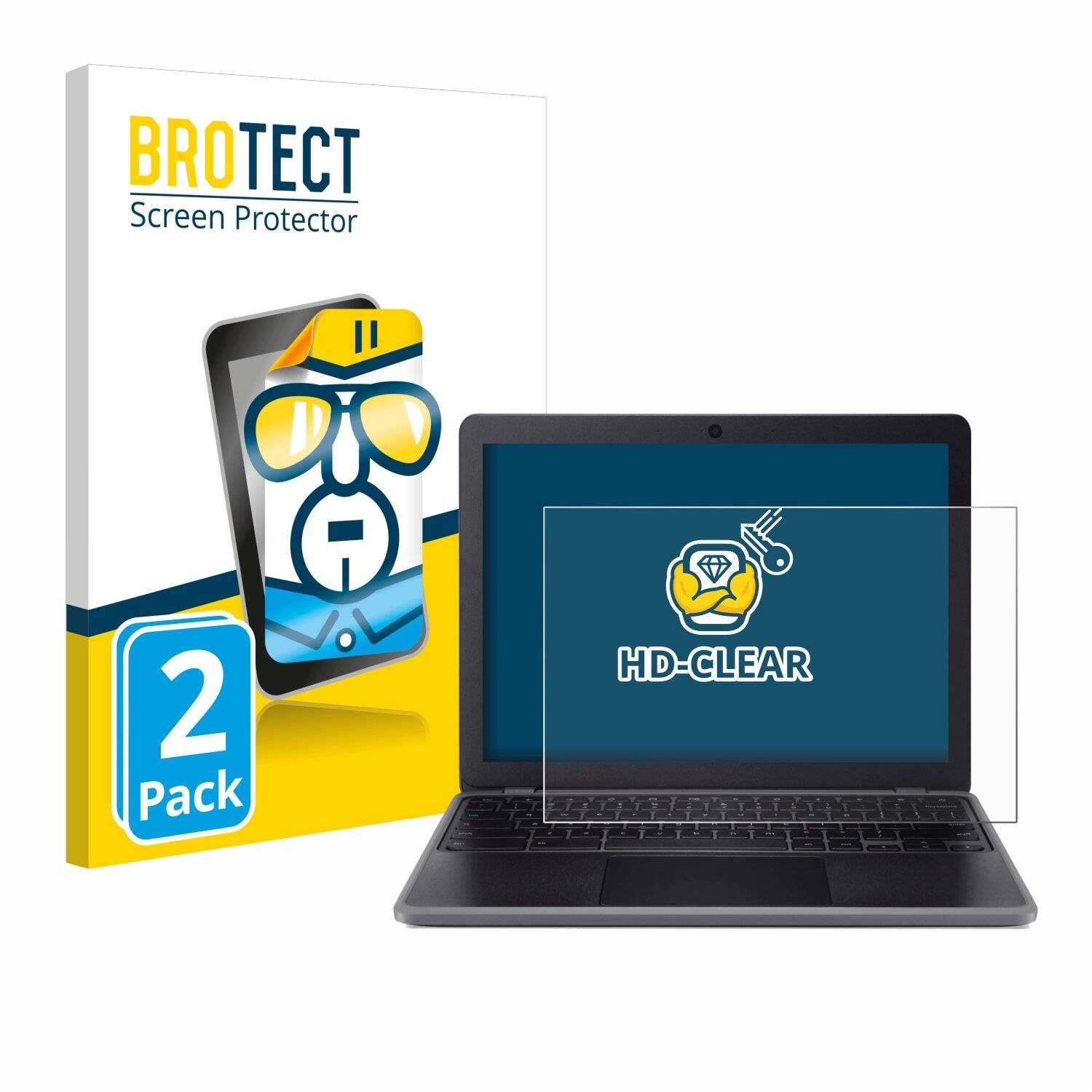 2x BROTECT Displayschutz-Folie für Acer Chromebook 512