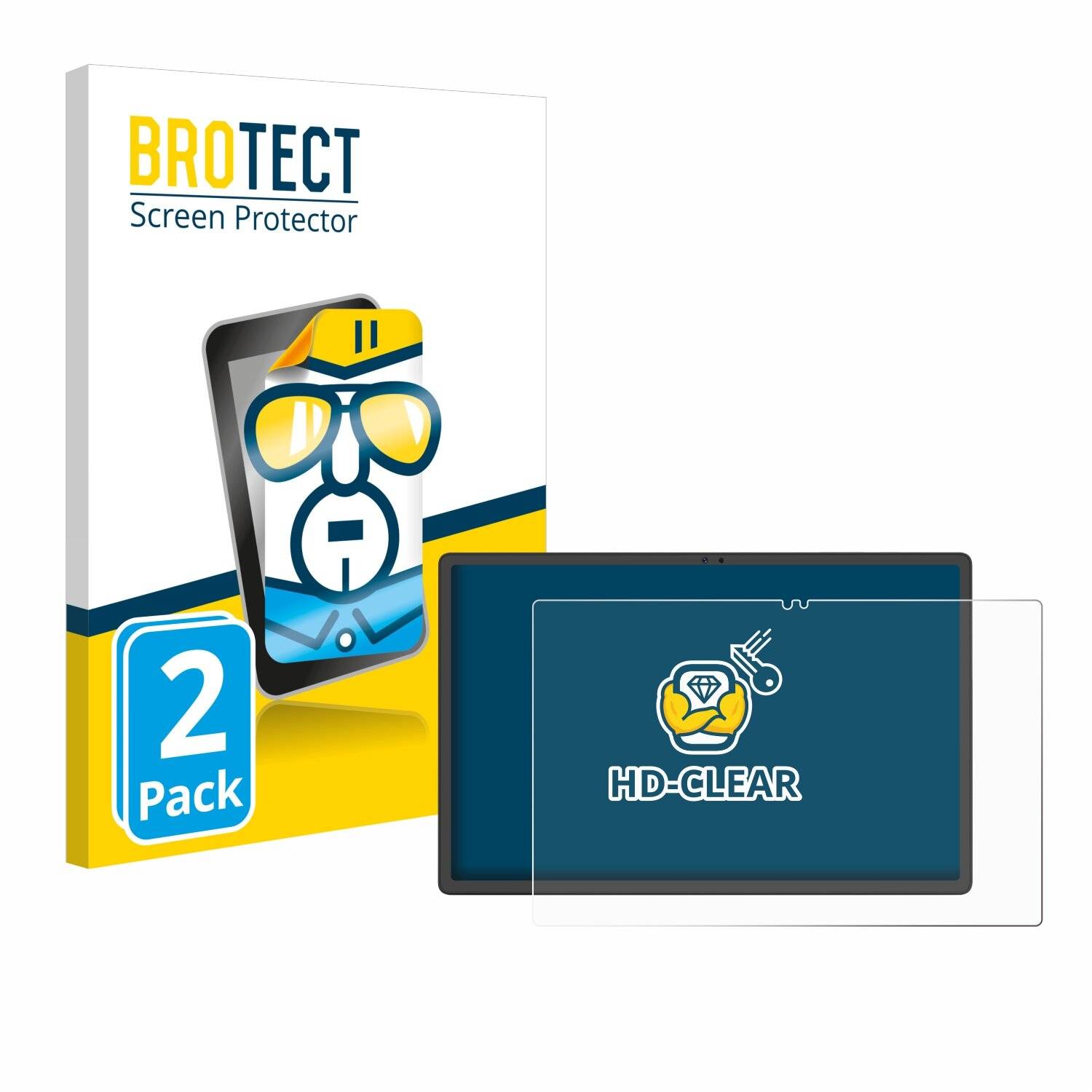 2x BROTECT Displayschutz-Folie für Mediacom Azimut 4 Pro