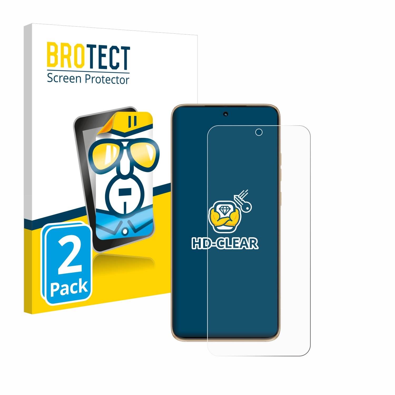 2x BROTECT Displayschutz-Folie für Motorola Edge 50