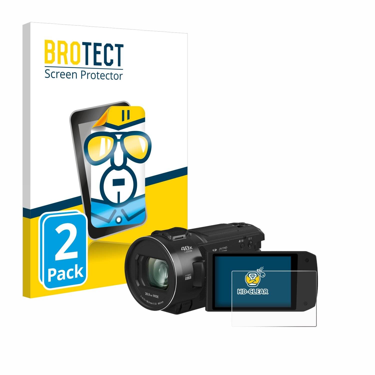 2x BROTECT Displayschutz-Folie für Panasonic
