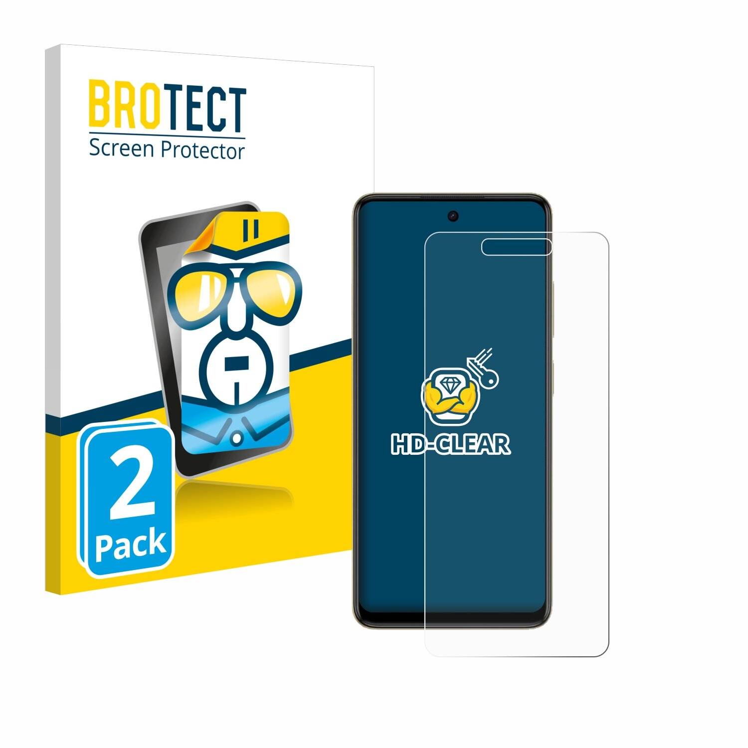 2x BROTECT Displayschutz-Folie für Itel