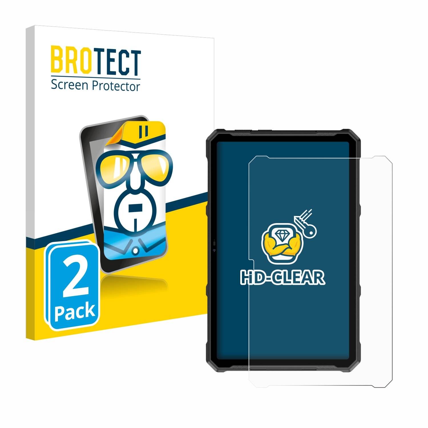 2x BROTECT Displayschutz-Folie für Ulefone Armor Pad 4