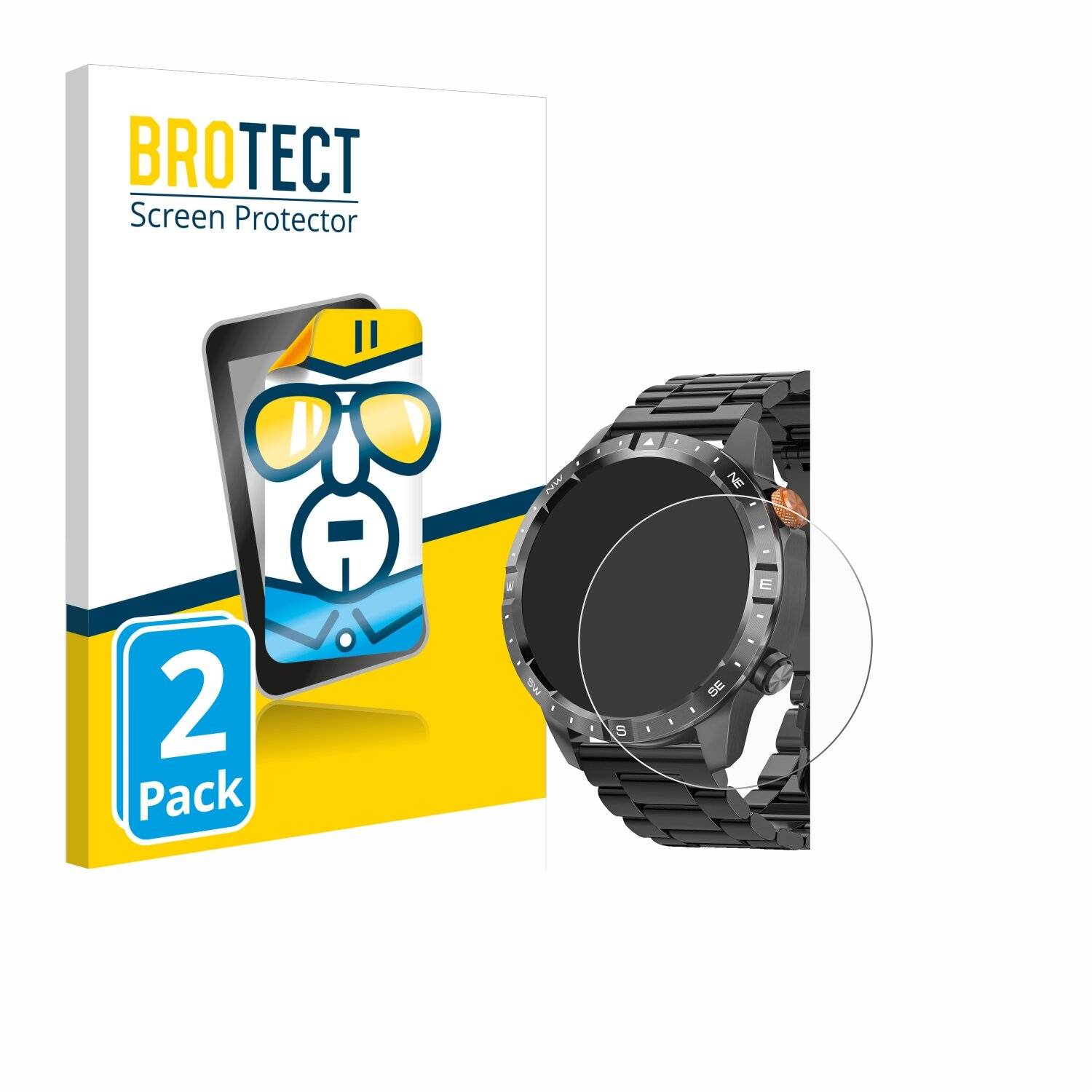 2x BROTECT Displayschutz-Folie für Banlvs A-57-K