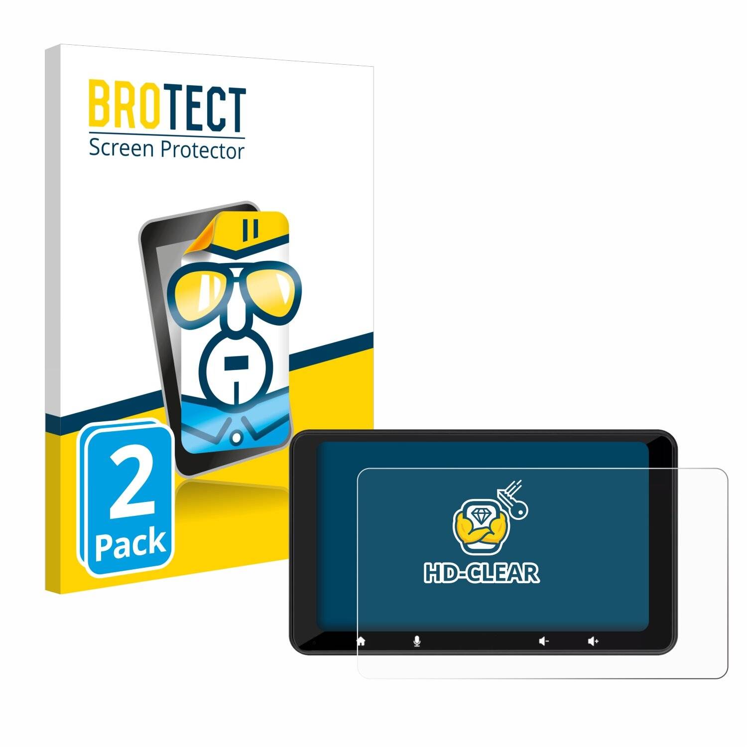 2x BROTECT Displayschutz-Folie für Carpuride W708 Pro