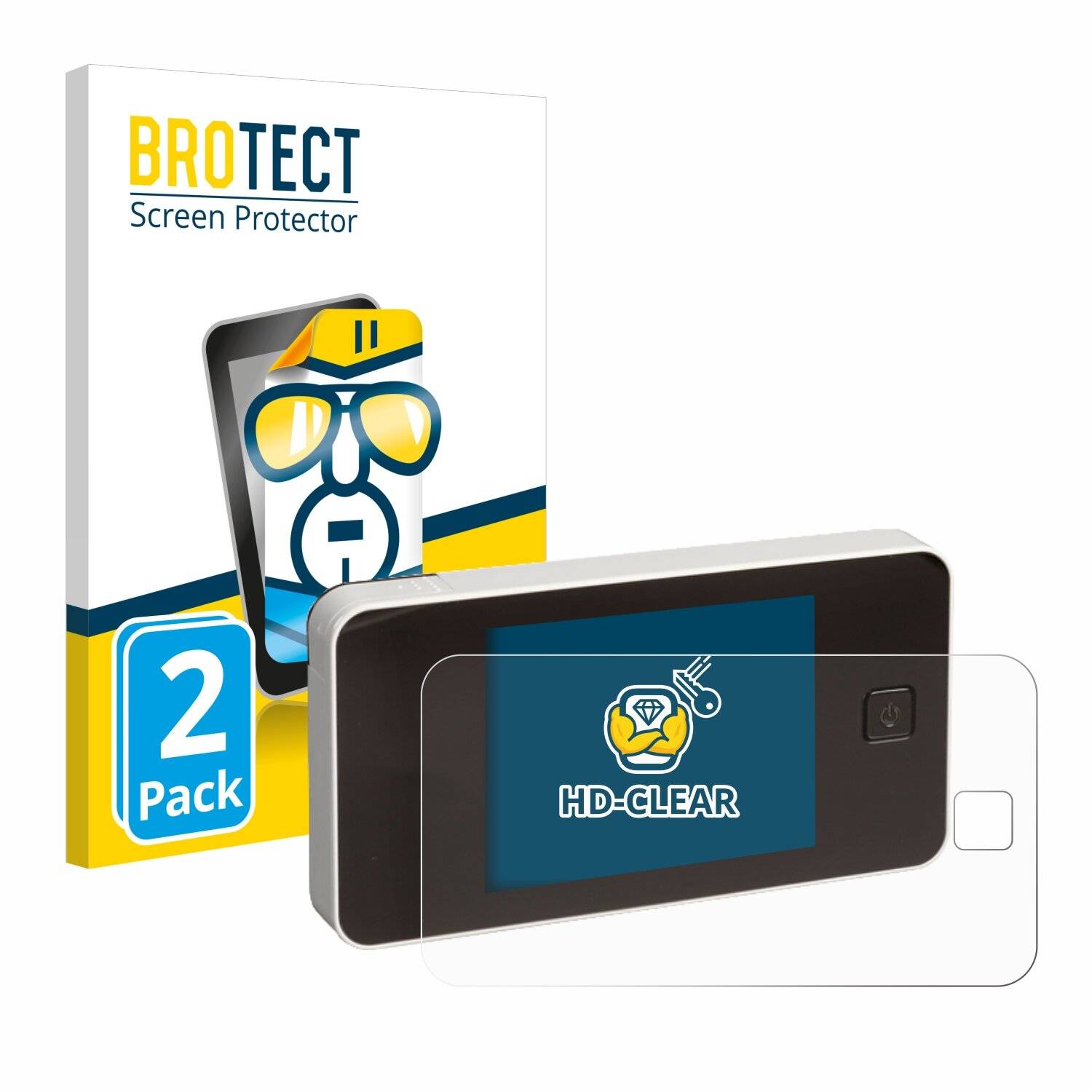 2x BROTECT Displayschutz-Folie für Burg Wächter eGuard DG