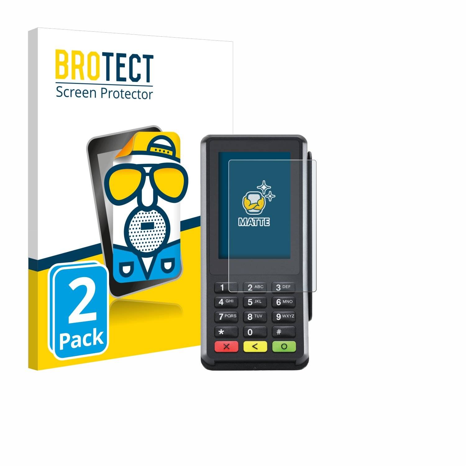 2x BROTECT Entspiegelungs-Folie für Verifone