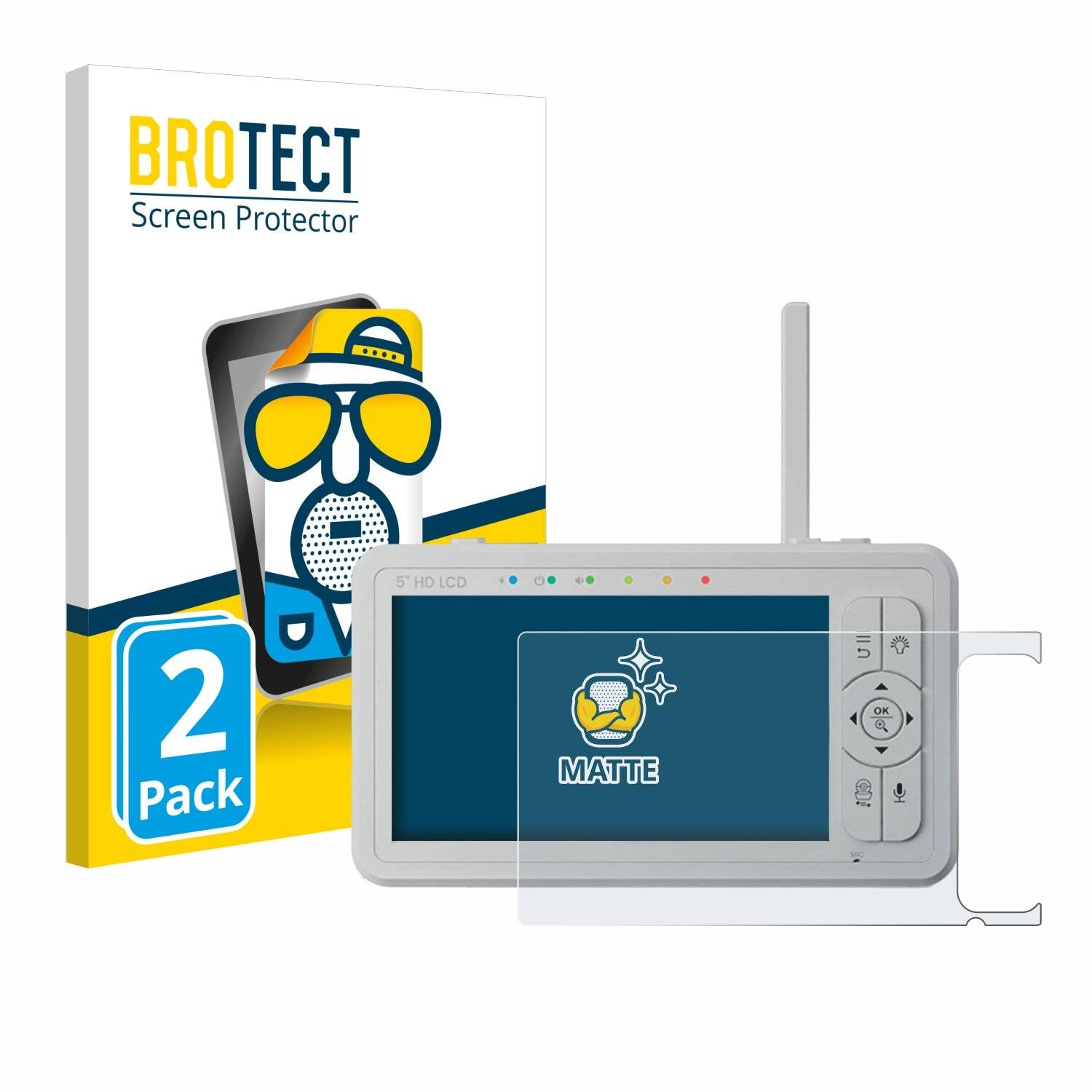 2x BROTECT Entspiegelungs-Folie für Babysense HD S2