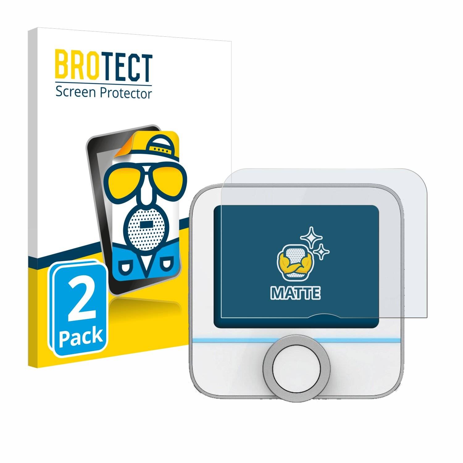 2x BROTECT Entspiegelungs-Folie für Bosch Smart Home 230 V (Raumthermostat