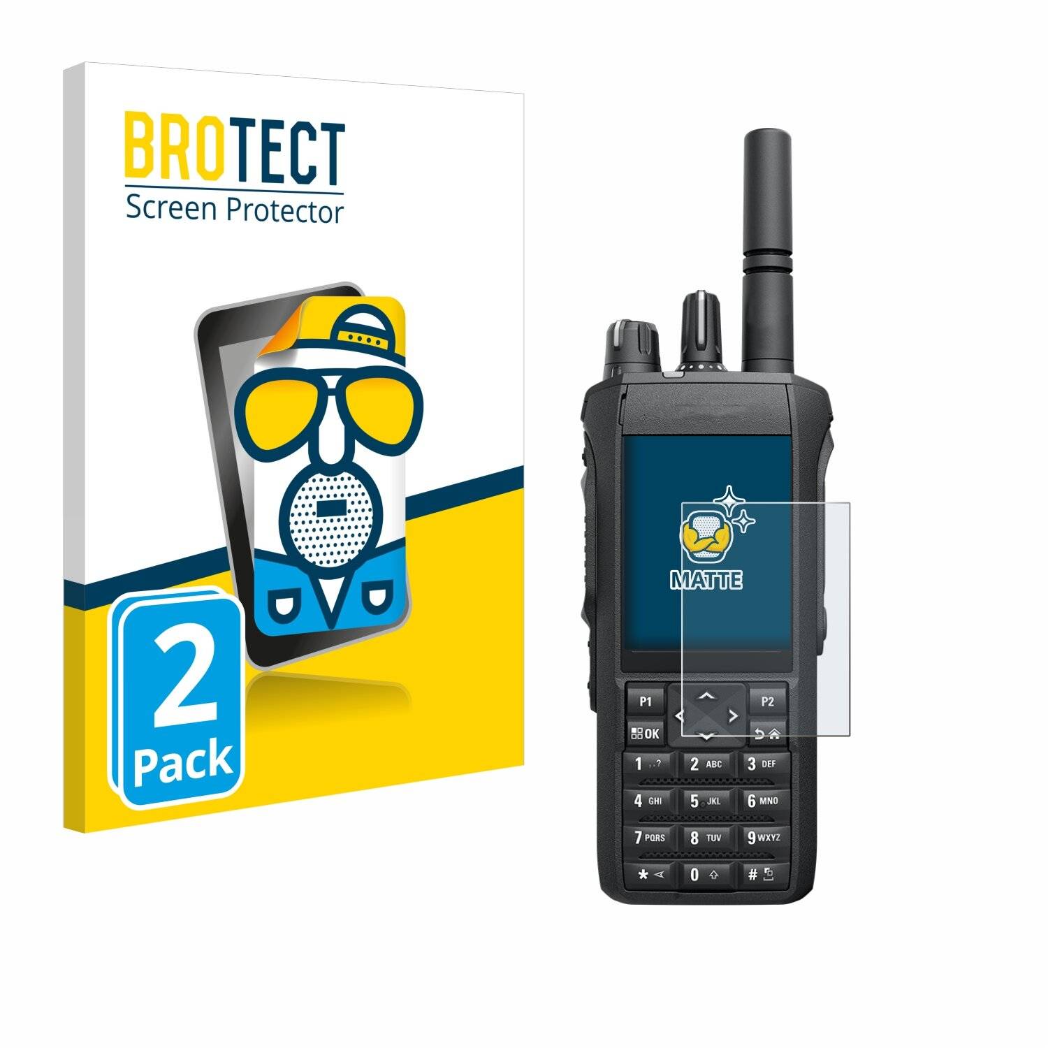 2x BROTECT Entspiegelungs-Folie für Motorola Mototrbo