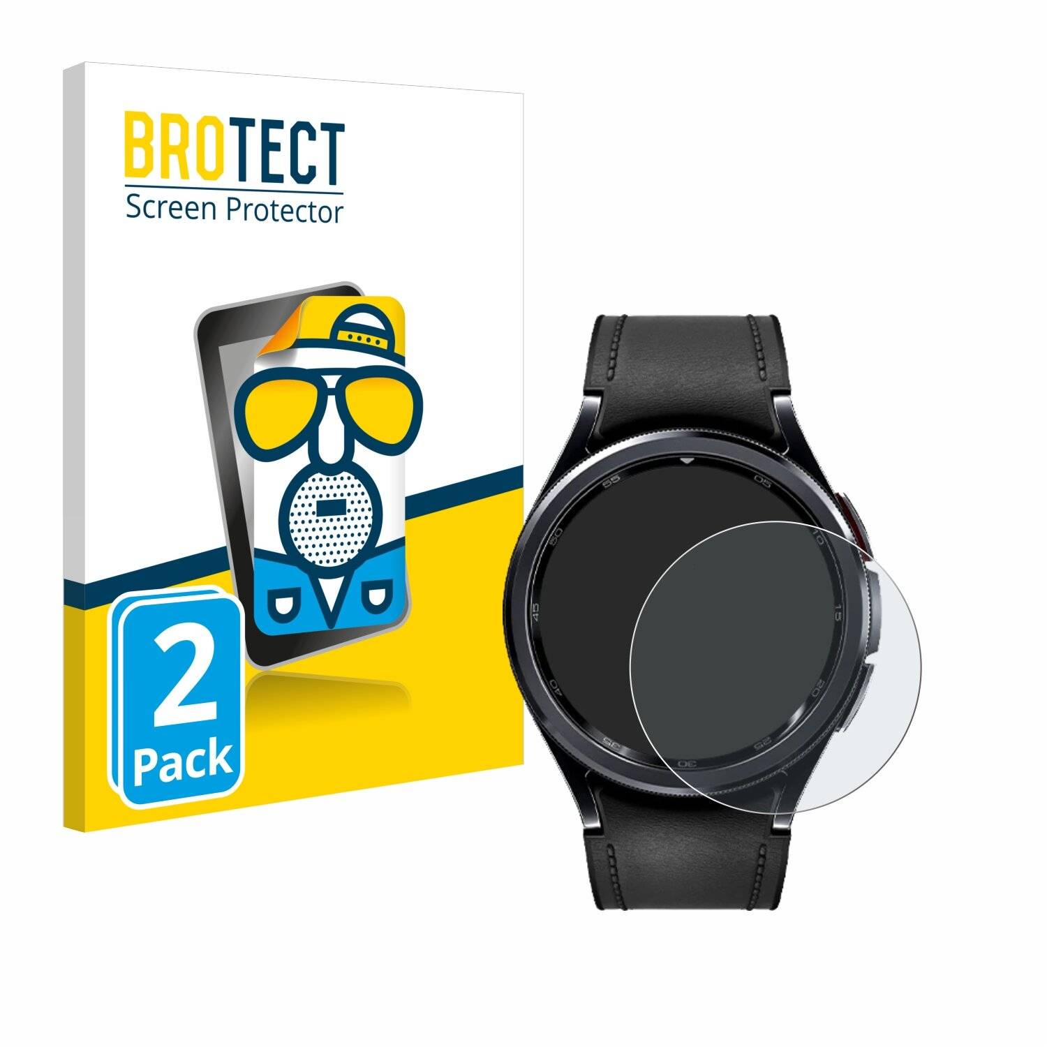 2x BROTECT Entspiegelungs-Folie für Samsung Galaxy Watch 6 Classic (47