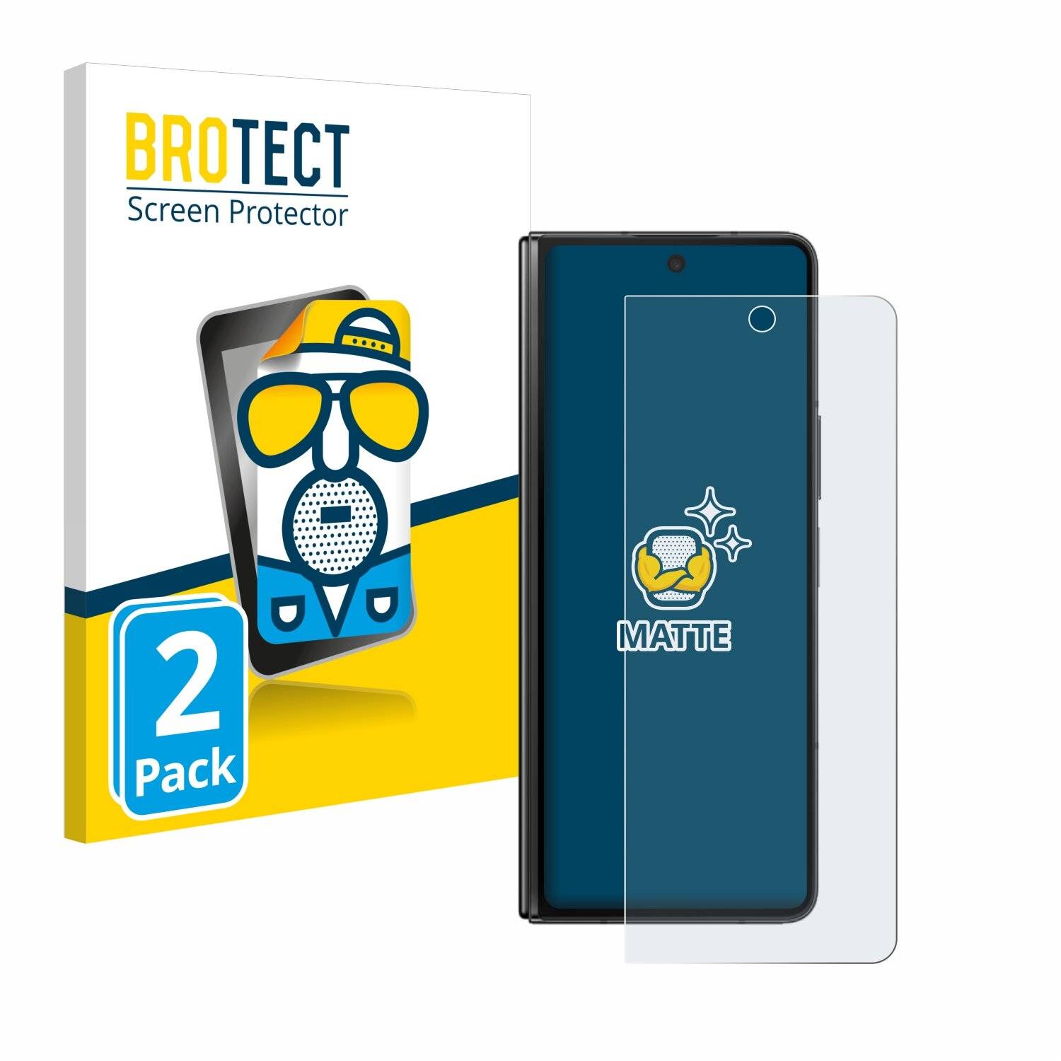 2x BROTECT Entspiegelungs-Folie für Samsung Galaxy Z Fold
