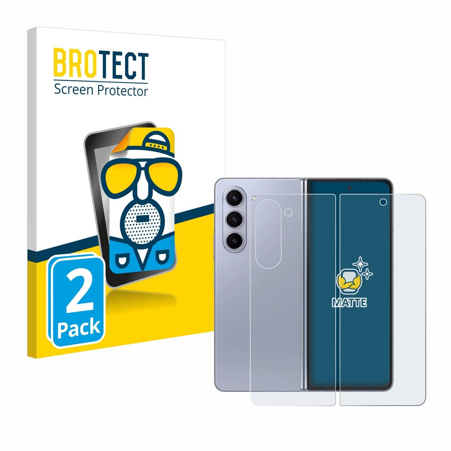 2x BROTECT Entspiegelungs-Folie für Samsung Galaxy Z Fold 5