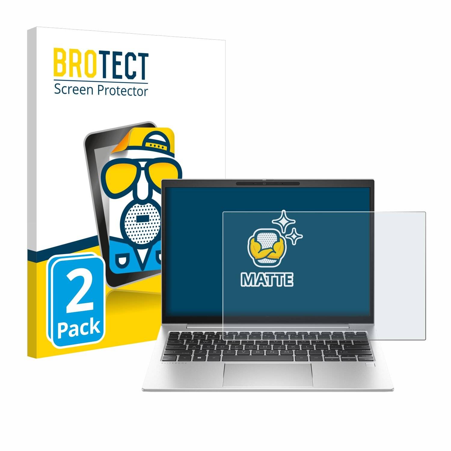 2x BROTECT Entspiegelungs-Folie für HP EliteBook 835