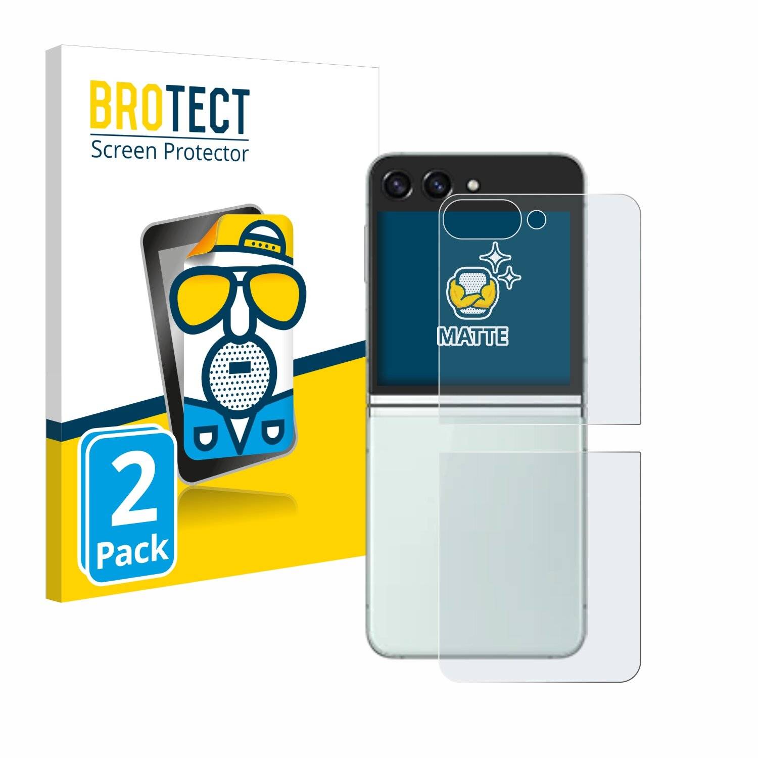 2x BROTECT Entspiegelungs-Folie für Samsung Galaxy Z Flip 5