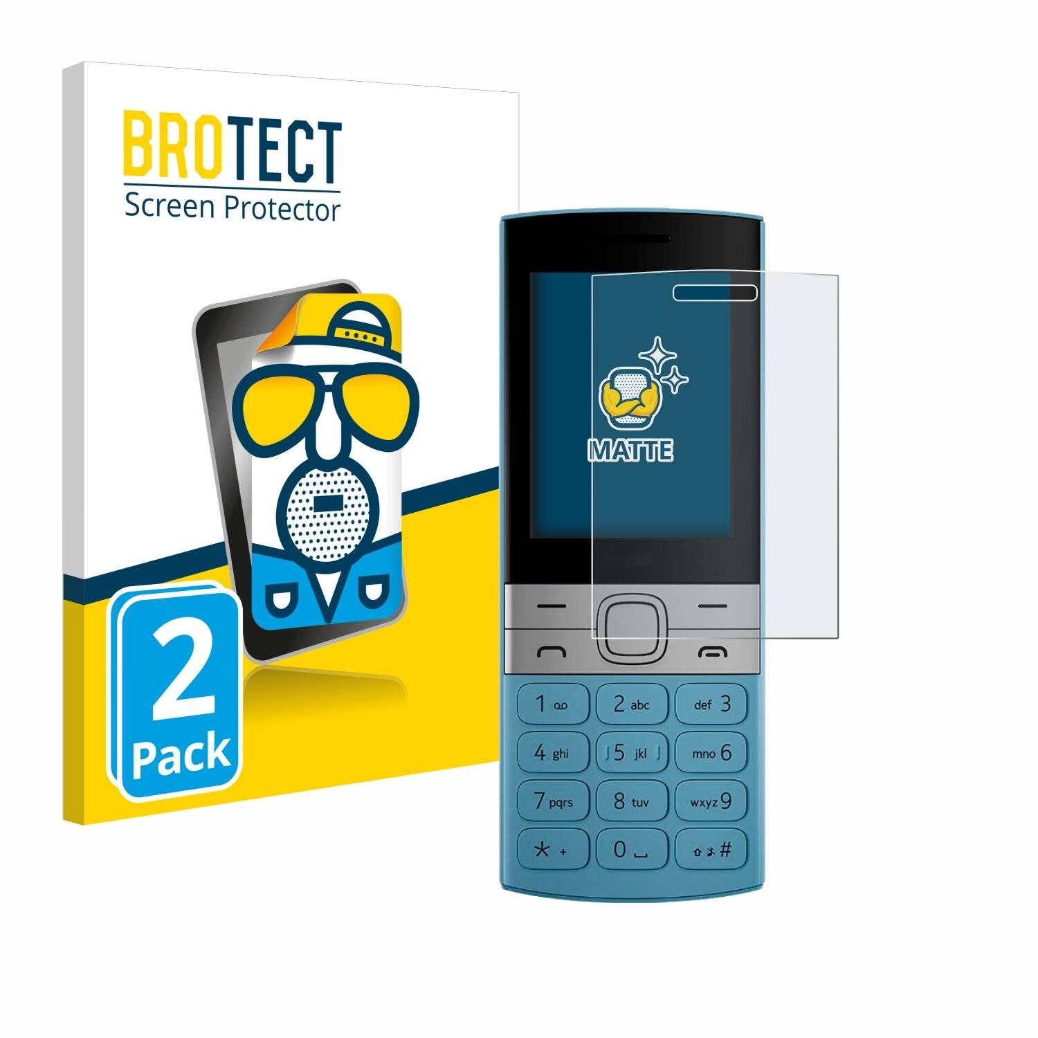 2x BROTECT Entspiegelungs-Folie für Nokia 150