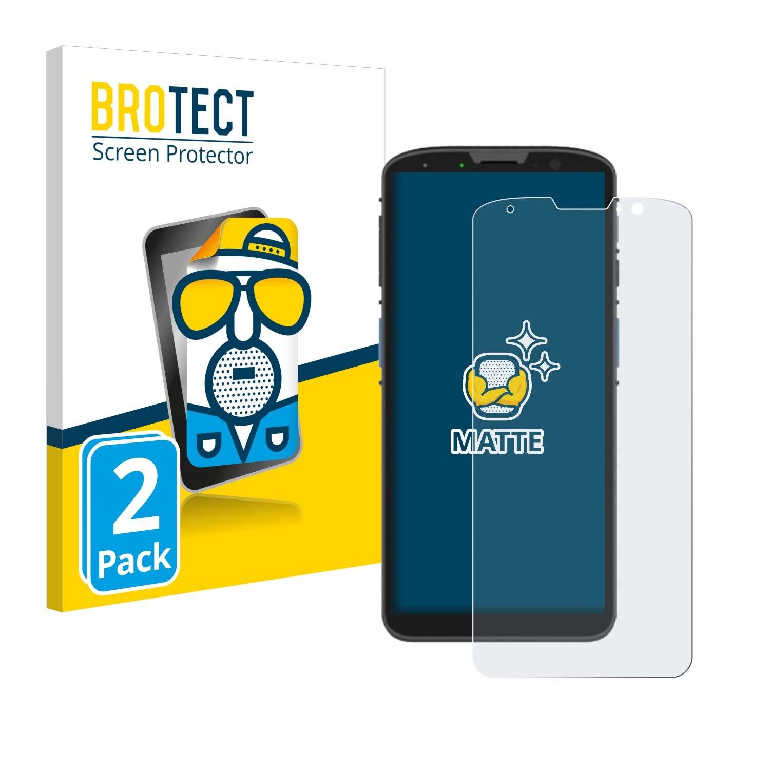 2x BROTECT Entspiegelungs-Folie für Unitech