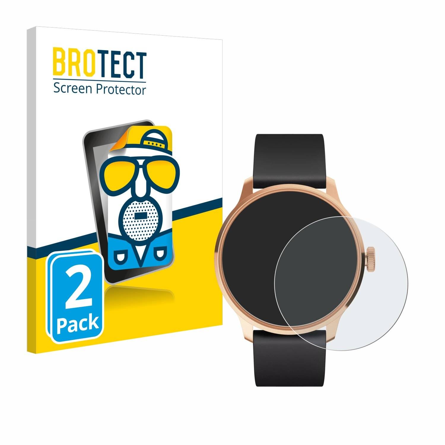 2x BROTECT Entspiegelungs-Folie für Withings ScanWatch