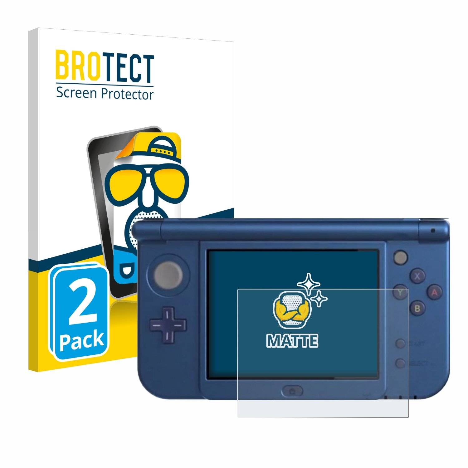 2x BROTECT Entspiegelungs-Folie für Nintendo New 3DS XL (Unteres