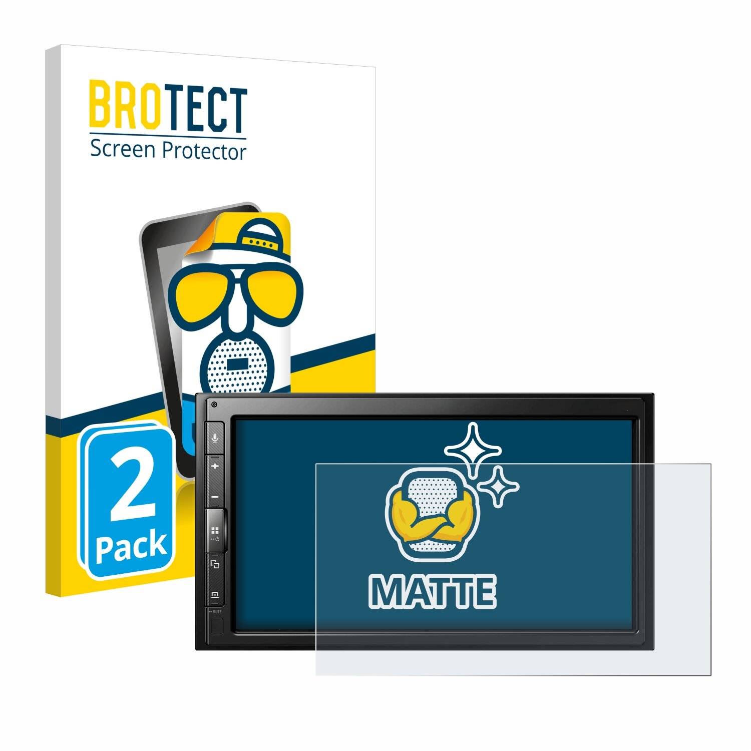 2x BROTECT Entspiegelungs-Folie für Pioneer