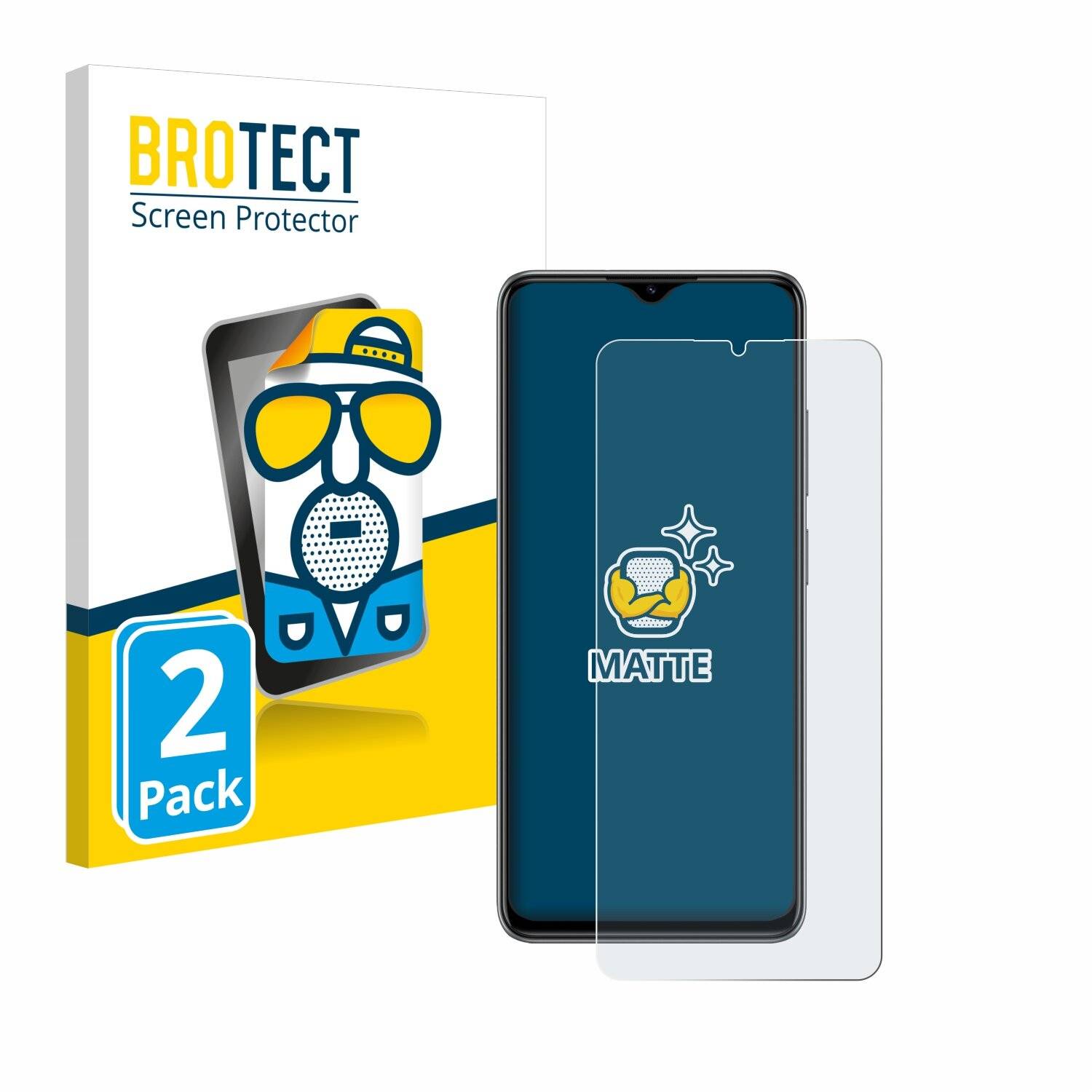 2x BROTECT Entspiegelungs-Folie für ZTE Blade