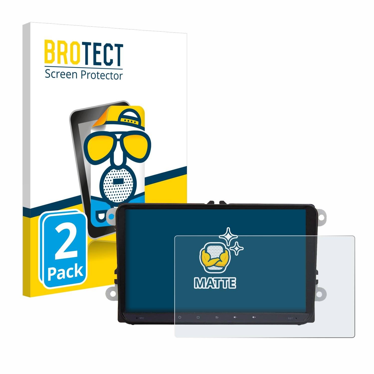 2x BROTECT Entspiegelungs-Folie für JF-Sound