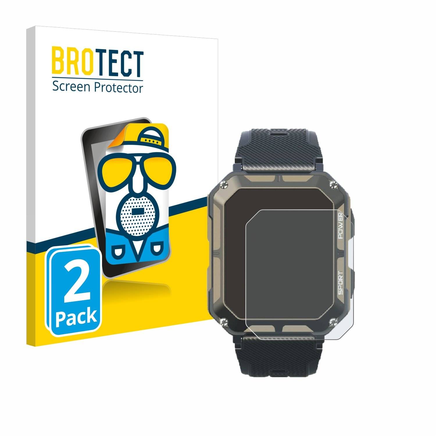 2x BROTECT Entspiegelungs-Folie für Blackview C20Pro