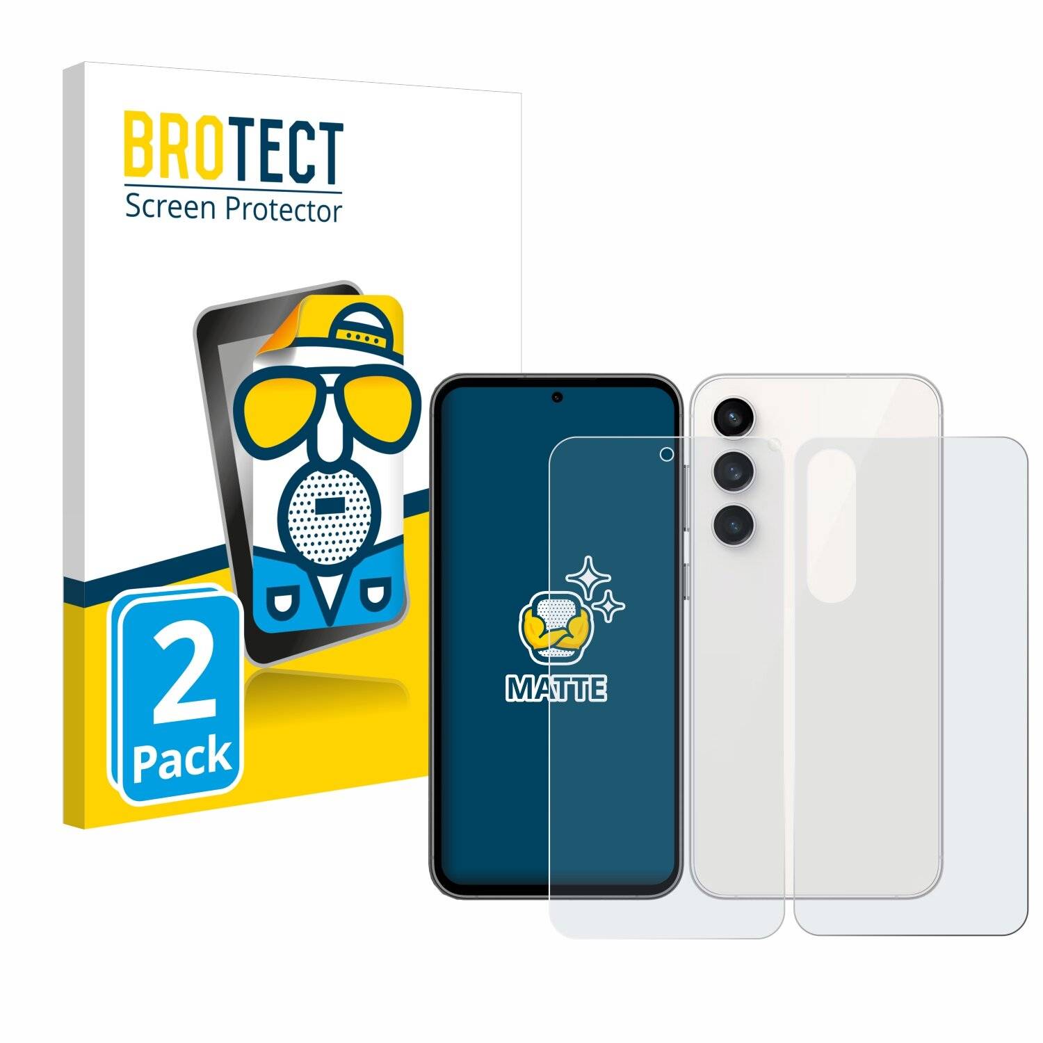 2x BROTECT Entspiegelungs-Folie für Samsung Galaxy S23 FE