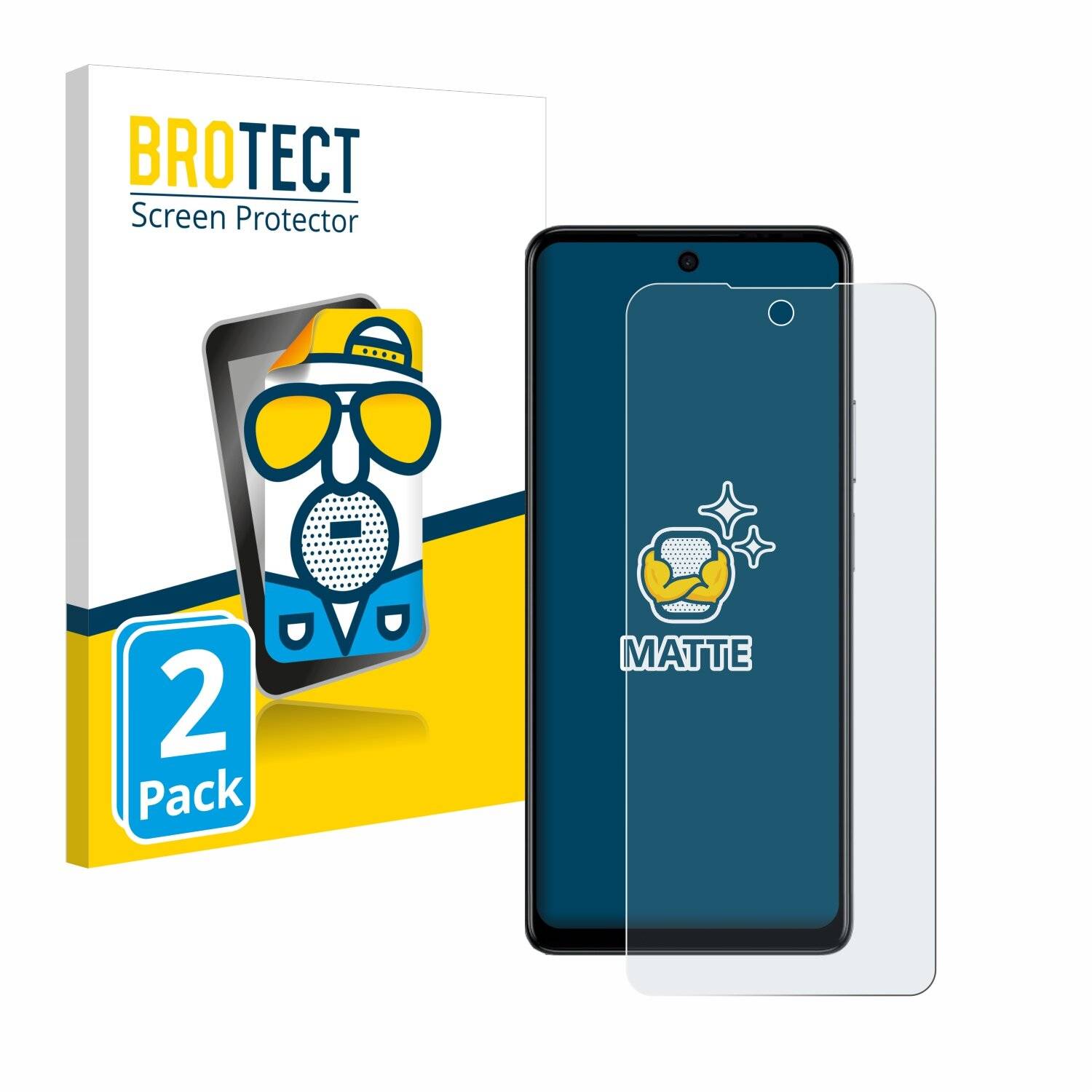 2x BROTECT Entspiegelungs-Folie für Tecno Spark 20