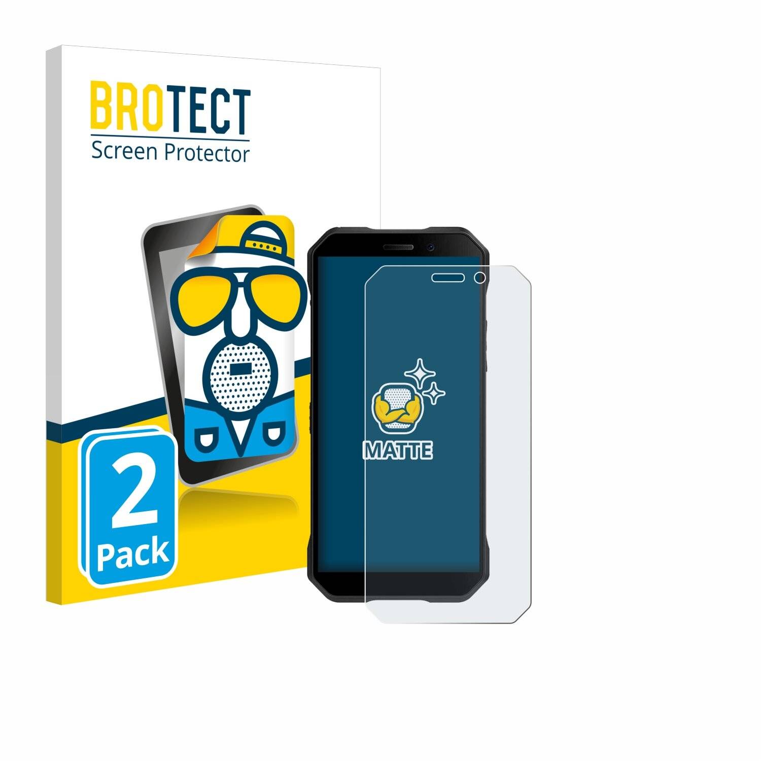 2x BROTECT Entspiegelungs-Folie für Doogee S61