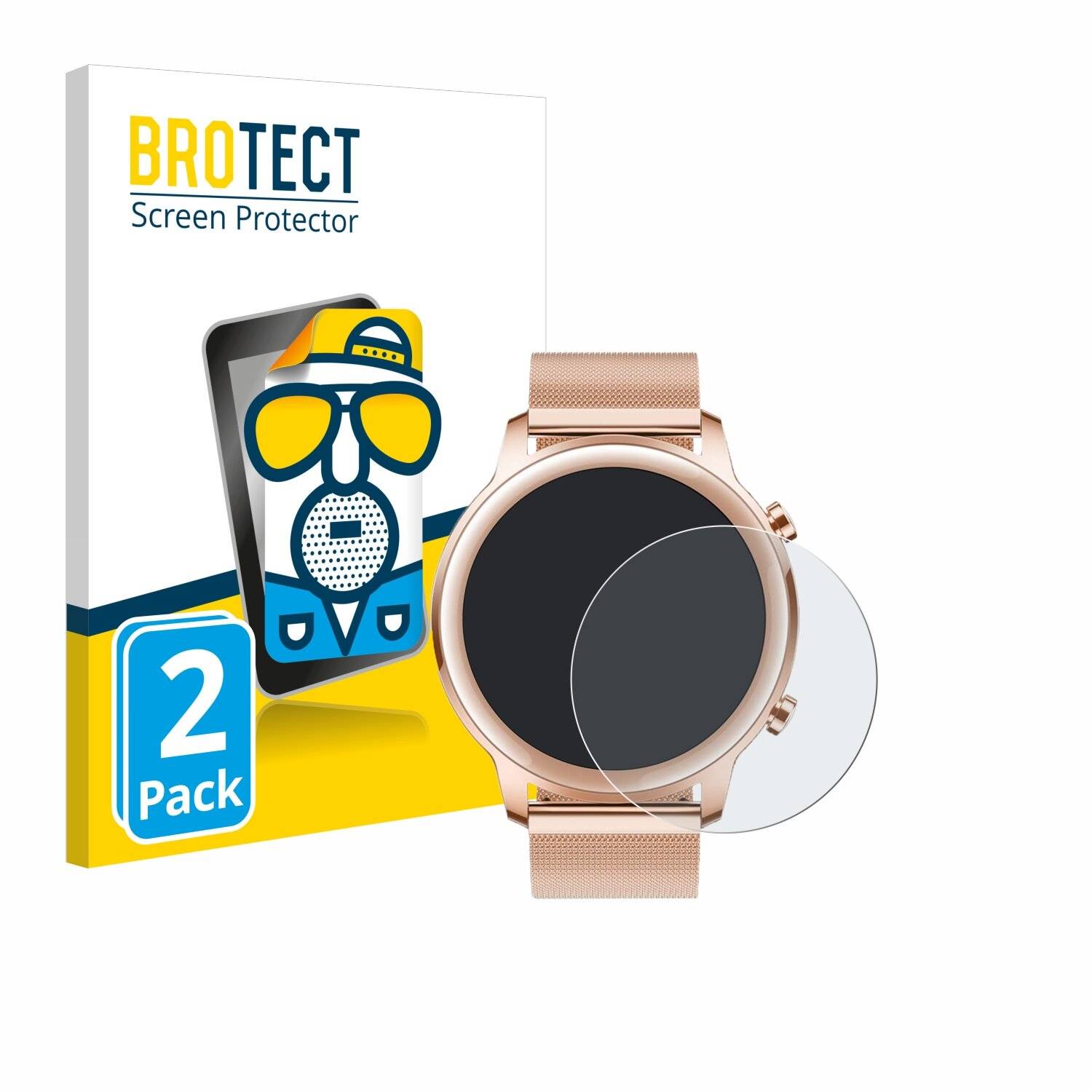 2x BROTECT Entspiegelungs-Folie für Honor MagicWatch 2 (42
