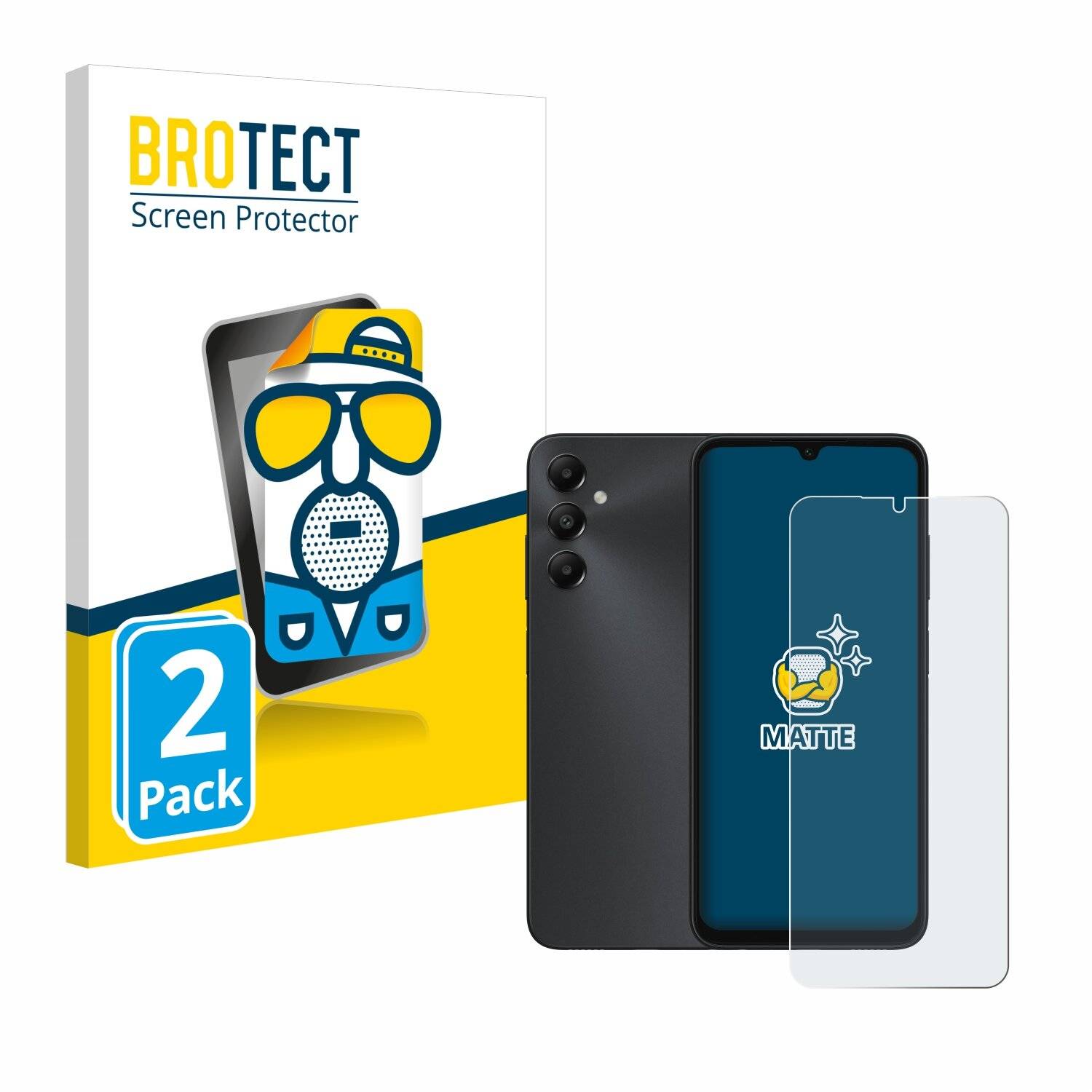 2x BROTECT Entspiegelungs-Folie für Samsung Galaxy