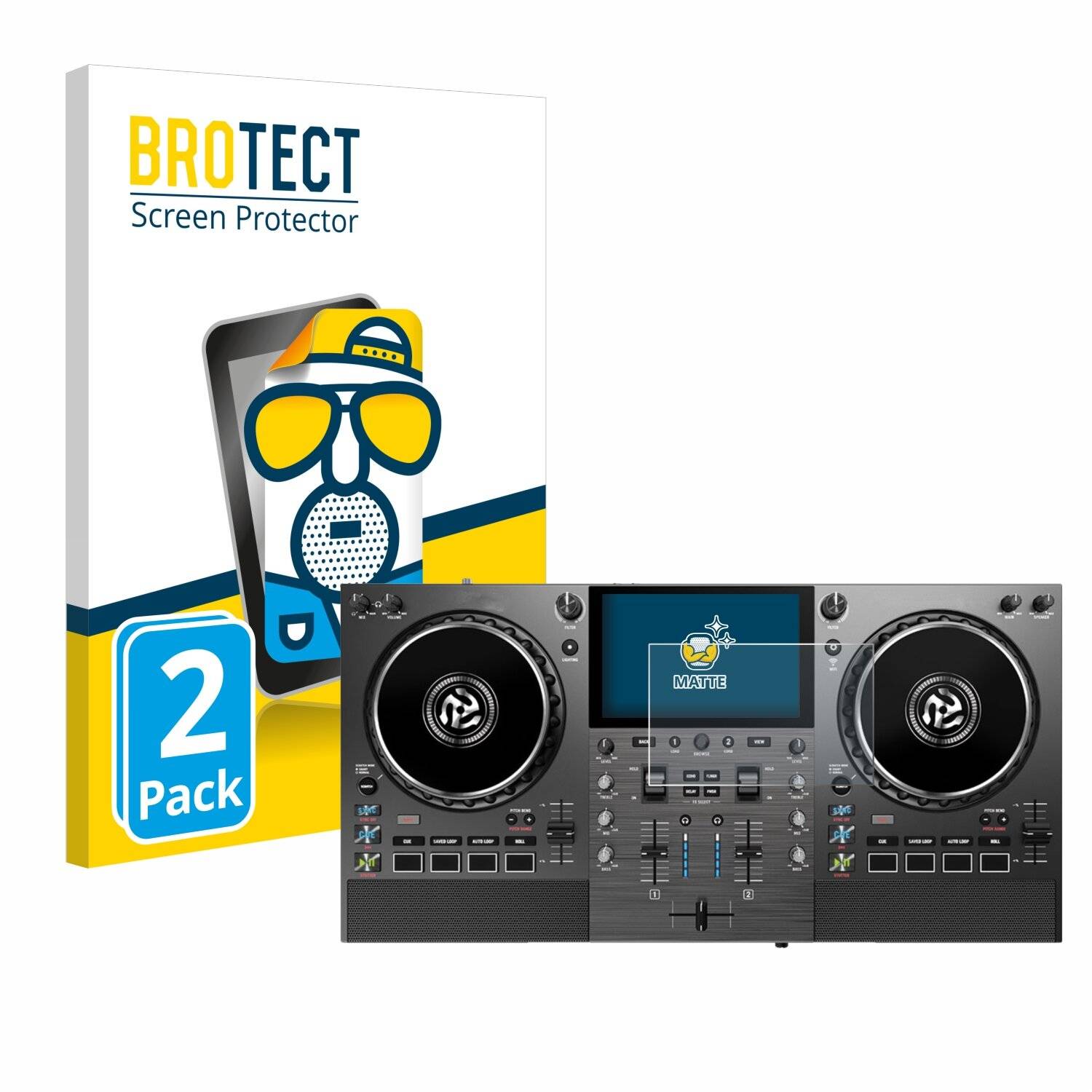 2x BROTECT Entspiegelungs-Folie für Numark Mixstream Pro