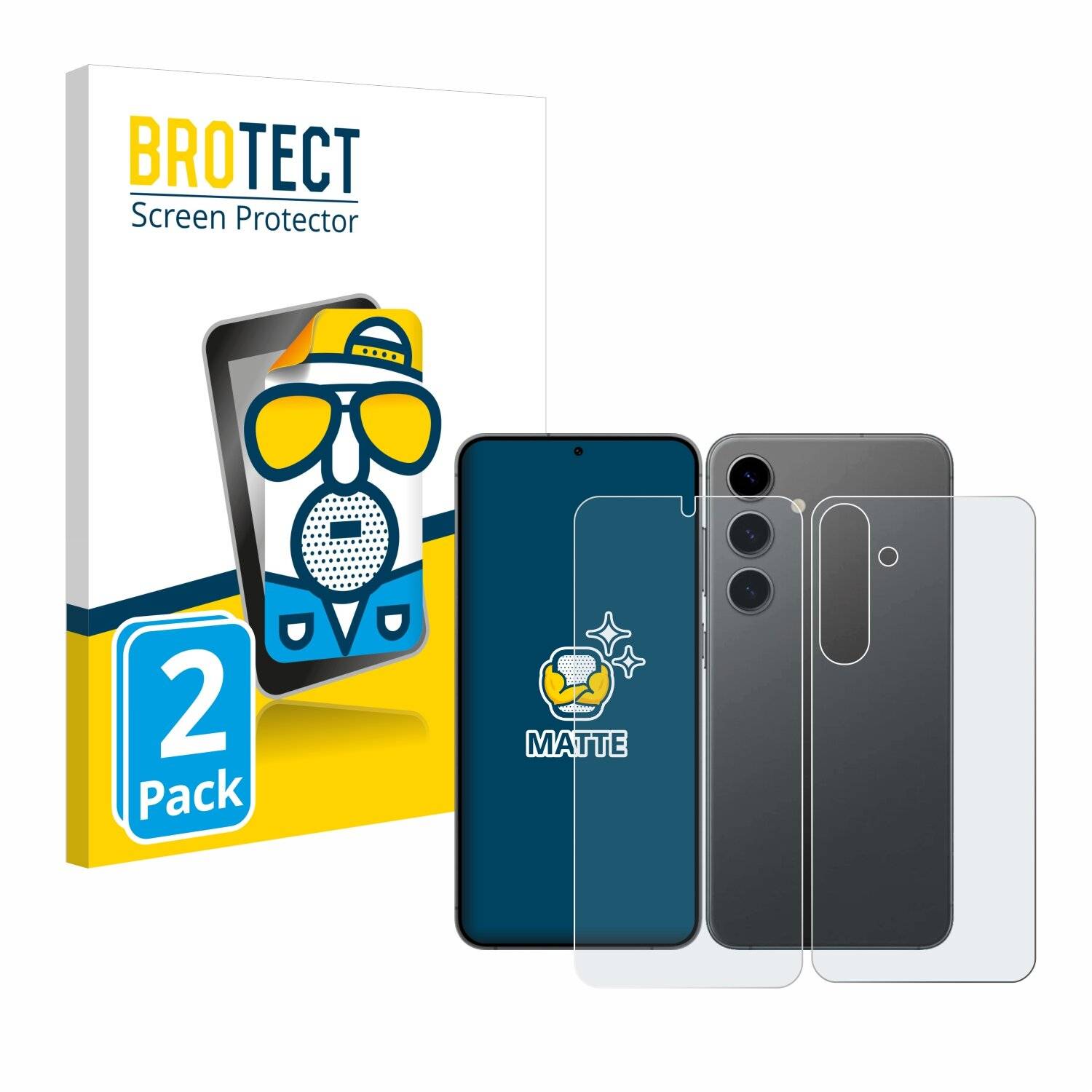 2x BROTECT Entspiegelungs-Folie für Samsung Galaxy S24 Plus