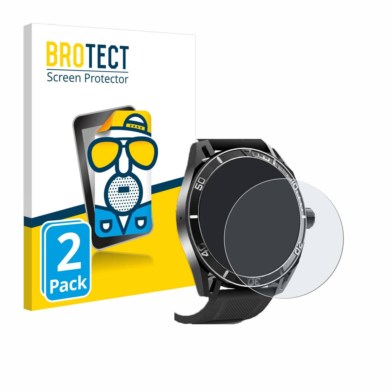 2x BROTECT Entspiegelungs-Folie für Yuede Smartwatch 1.43