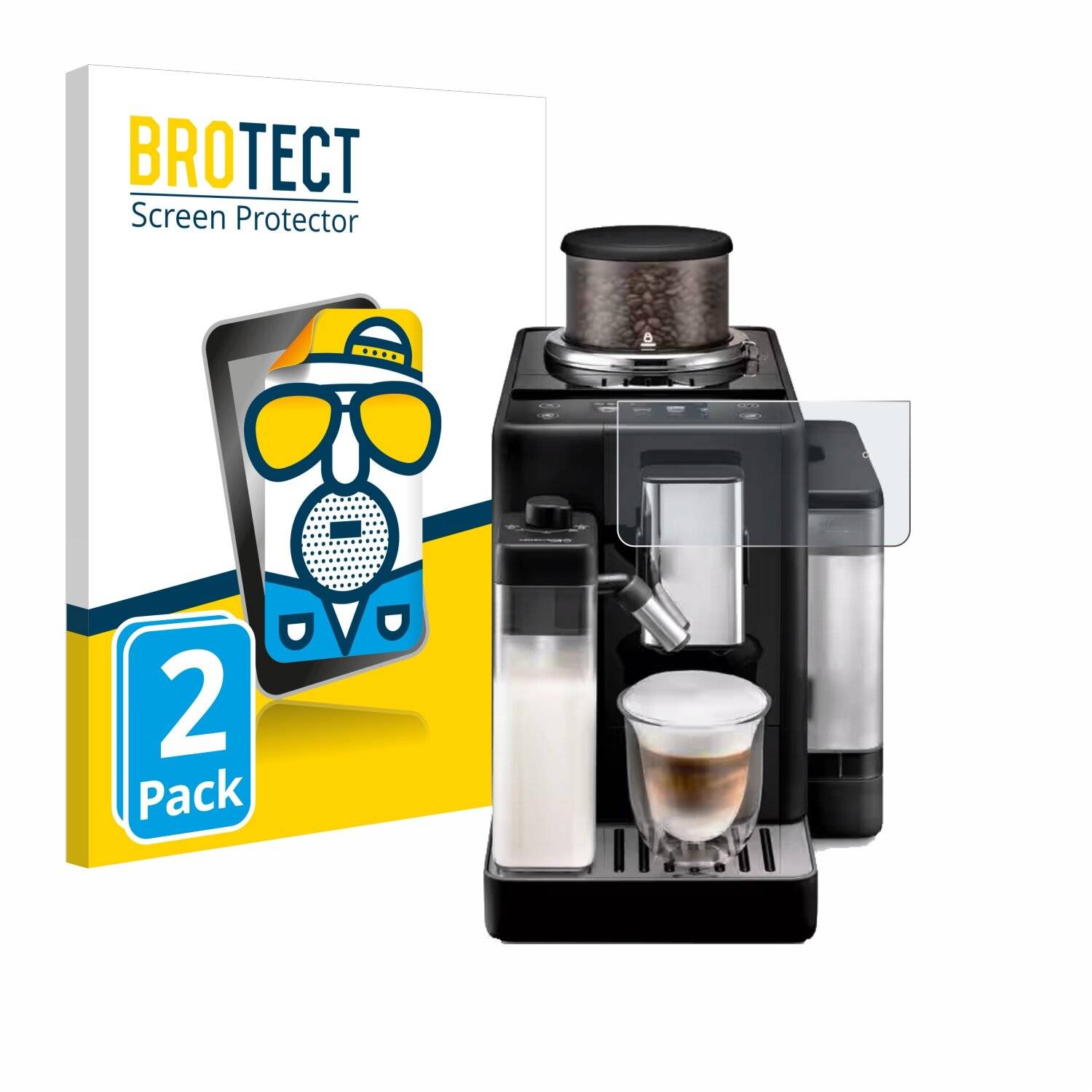 2x BROTECT Entspiegelungs-Folie für DeLonghi