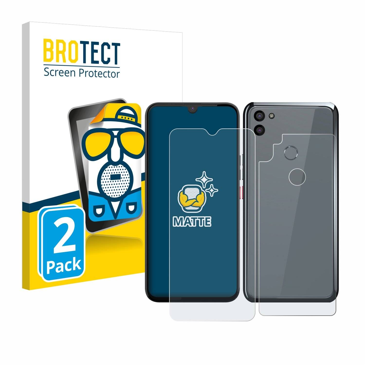 2x BROTECT Entspiegelungs-Folie für Gigaset GS5 PRO SE